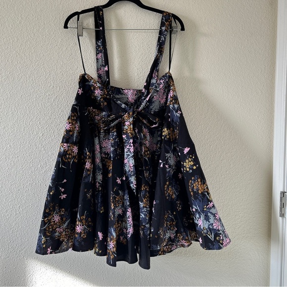 Free People Floral Tunic Dress Women’s Medium A-line Babydoll Western - Picture 7 of 13